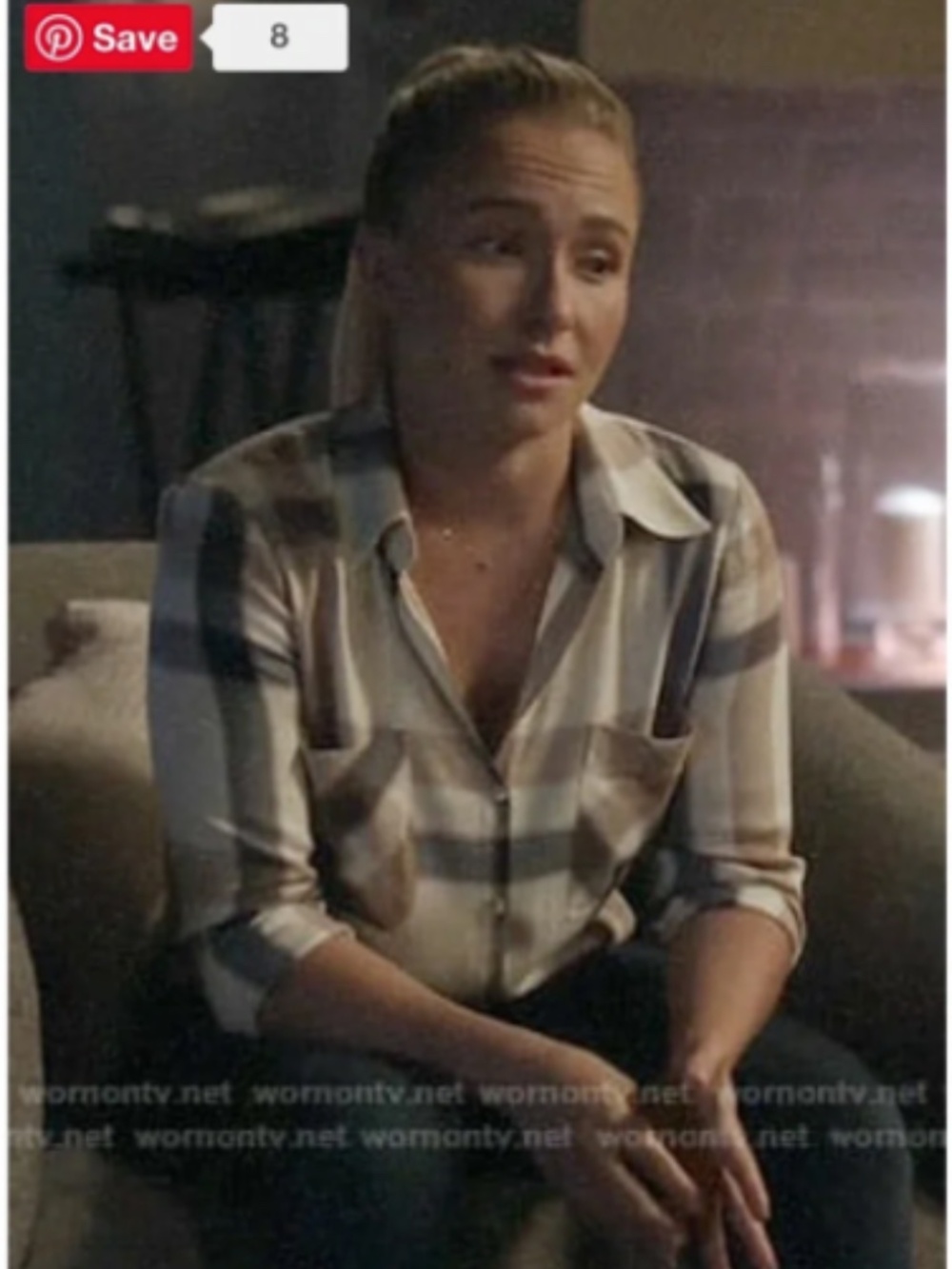L'AGENCE Button up Flannel Jacqueline Shirt Plaid - Picture 4 of 9